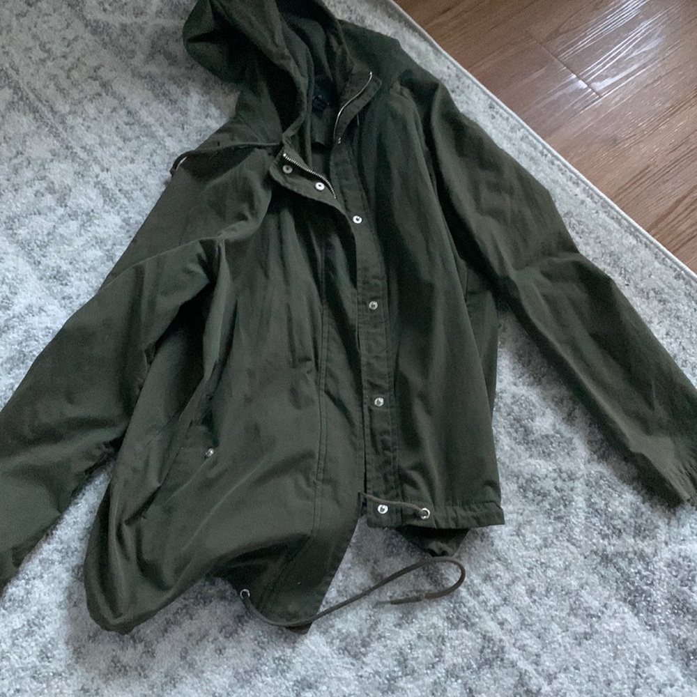 Green suede jacket